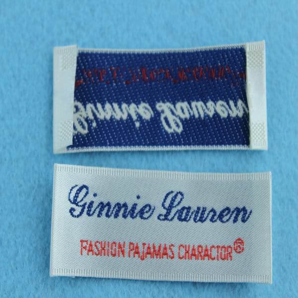 wholesale iron on damask woven label